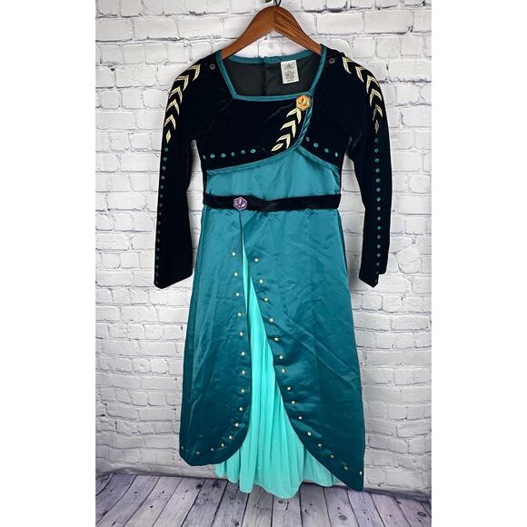 Disney Store Frozen 2 Queen Anna Deluxe Dress Costume Heavy Duty Size 9/10 - Picture 3 of 15